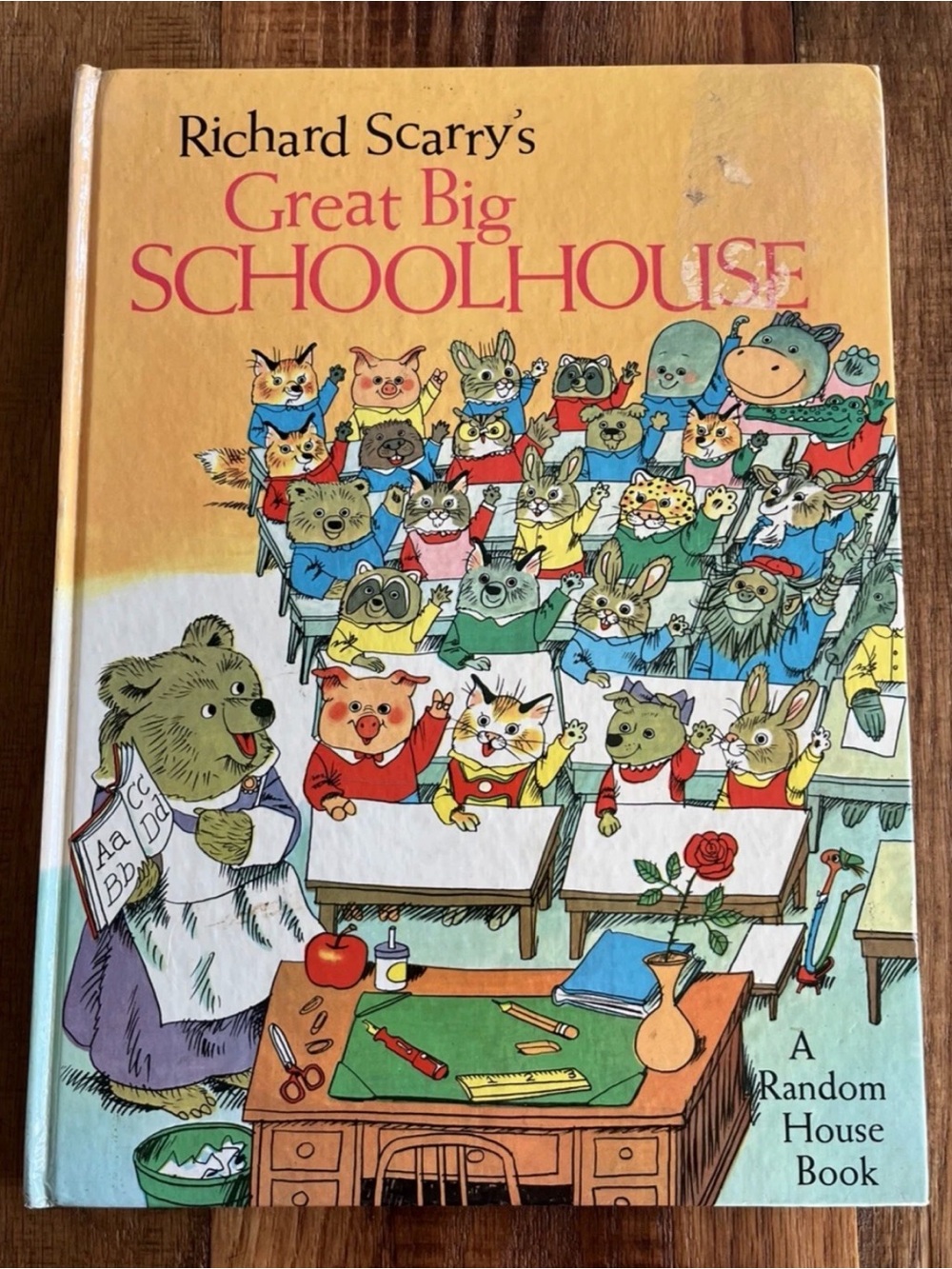 Vintage 1969 Richard Scarry's Great Big Schoolhouse Unabridged Childrens Book